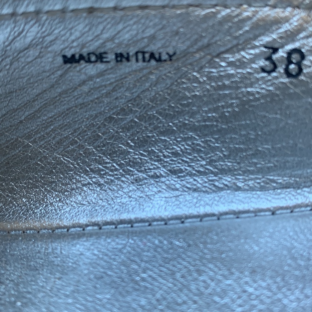 Prada Women's Espadrilles Silver Size 38/7.5 SB11 - Picture 16 of 16